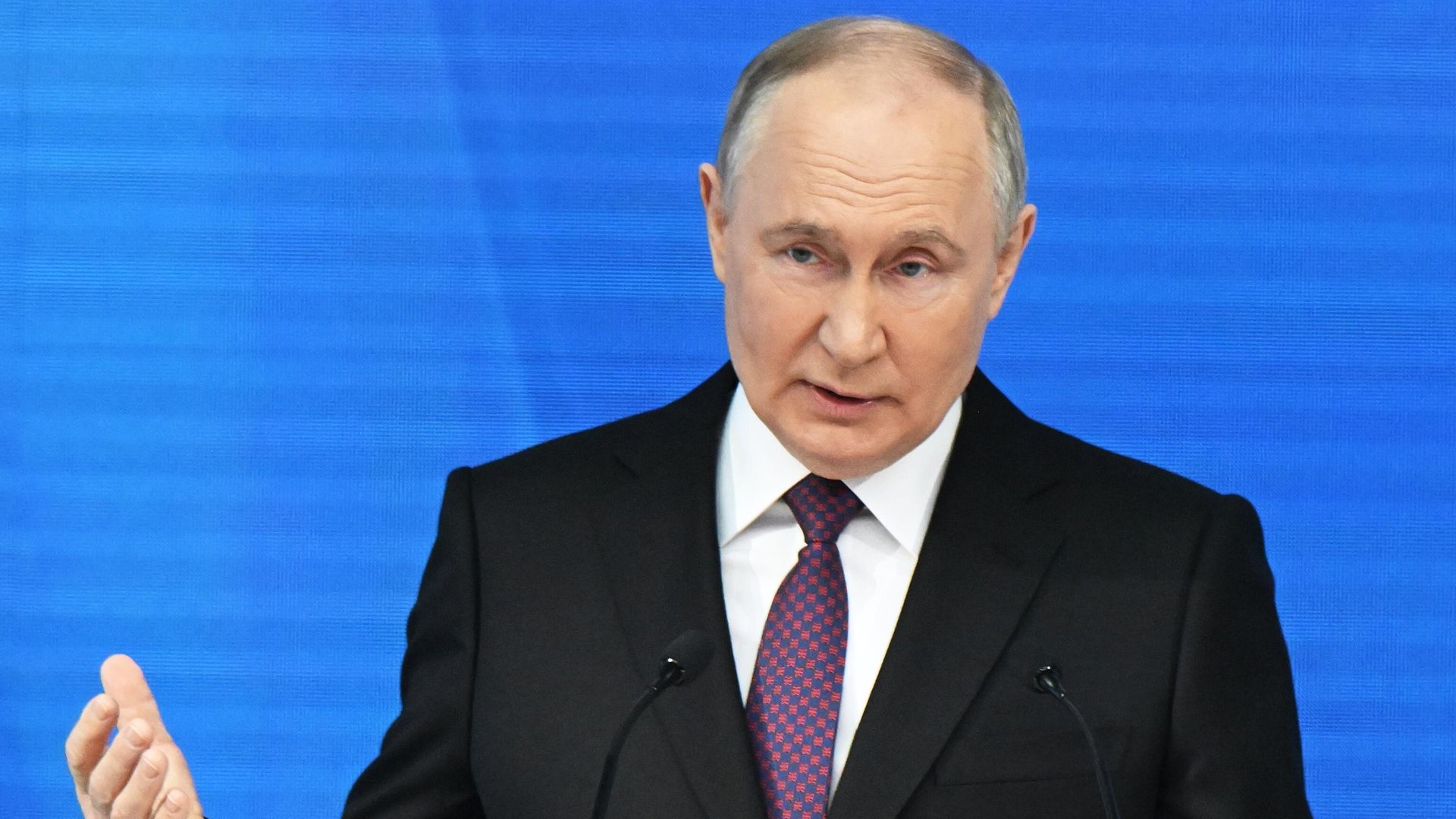 Президент РФ Владимир Путин обращается с посланием к Федеральному Собранию - ПРАЙМ, 1920, 05.03.2024