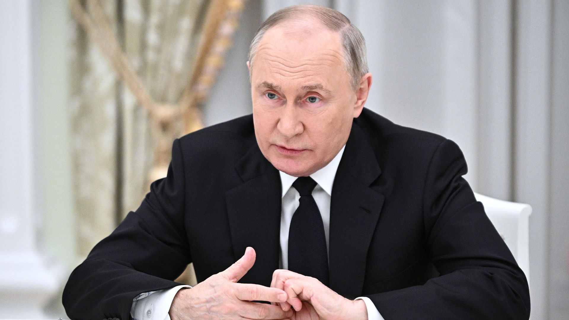 Президент РФ В. Путин встретился с лидерами парламентских фракций - ПРАЙМ, 1920, 25.03.2024