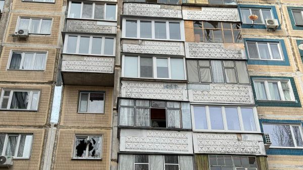 Последствия атаки украинского БПЛА в Белгороде