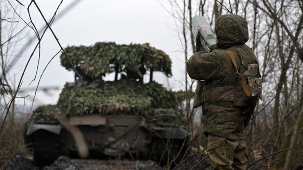 Боевая работа танкистов группировки Юг на Северском направлении