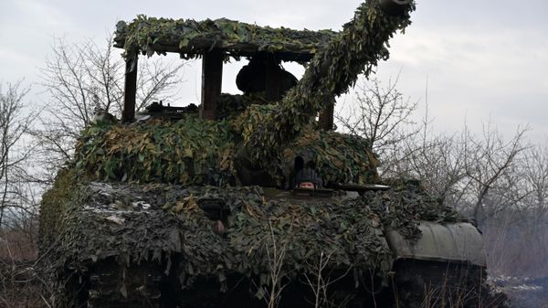 Боевая работа танкистов группировки Юг на Северском направлении