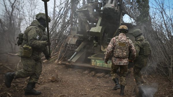 Боевая работа САУ Гиацинт-С группировки Центр