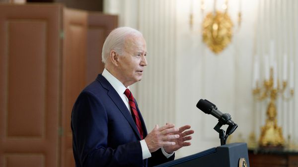 Президент США Джо Байден выступает на пресс-конференции в Вашингтоне