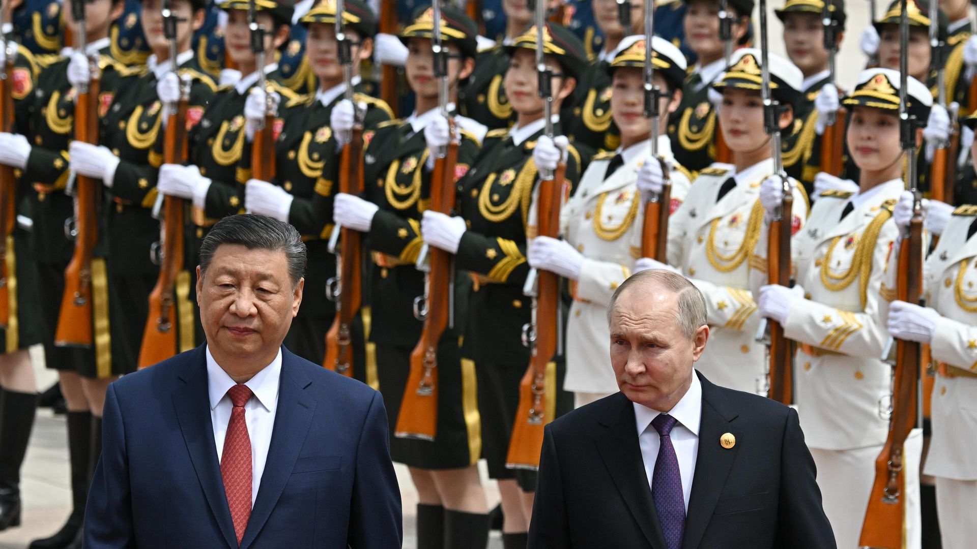 Президент России Владимир Путин и председатель КНР Си Цзиньпин - ПРАЙМ, 1920, 16.05.2024