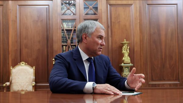 Президент Владимир Путин провел встречу со спикером Госдумы РФ В. Володиным