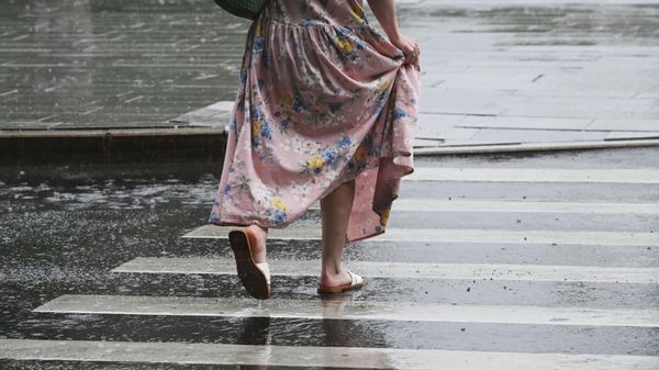 Сильный дождь в Москве