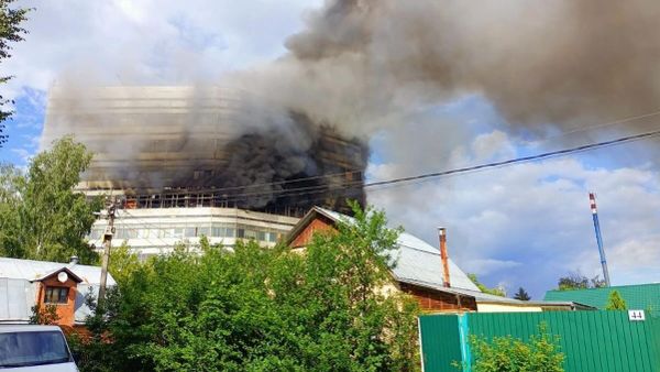 Пожар на территории НИИ Платон