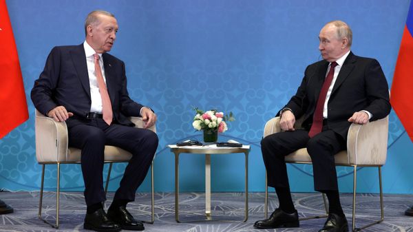 Президент РФ Владимир Путин и президент Турецкой Республики Реджеп Тайип Эрдоган