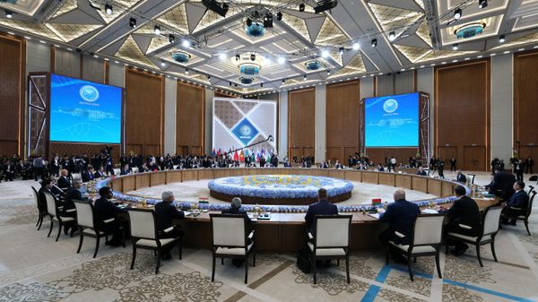 Заседание Совета глав государств-членов ШОС