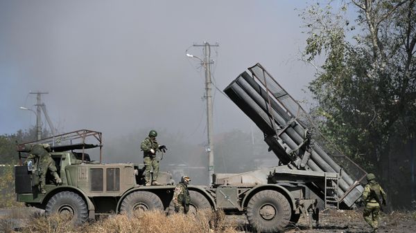 Боевая работа РСЗО Ураган ЦВО на Авдеевском направлении