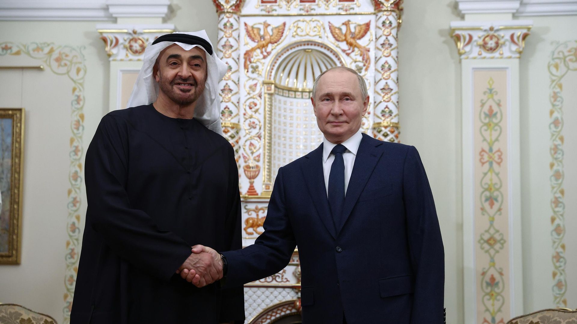 Встреча президента Владимира Путина и президента ОАЭ Мухаммеда Бен Заид Аль Нахайяна - ПРАЙМ, 1920, 20.10.2024