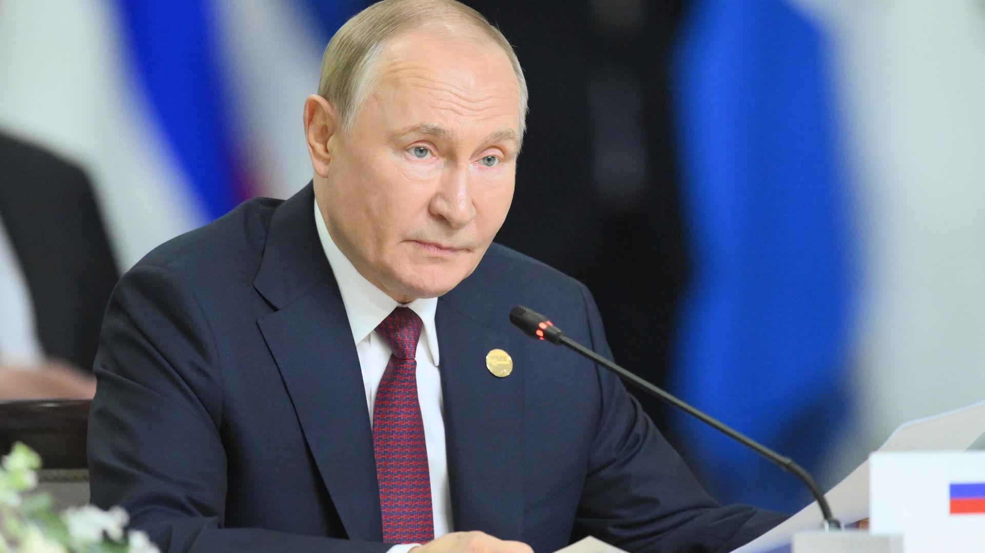 Президент РФ Владимир Путин на заседании глав делегаций стран БРИКС в расширенном составе - ПРАЙМ, 1920, 27.05.2025