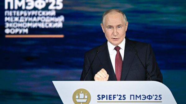  Президент РФ Владимир Путин на пленарном заседании XXVIII Петербургского международного экономического форума