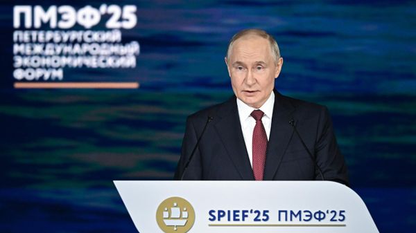  Президент РФ Владимир Путин на пленарном заседании XXVIII Петербургского международного экономического форума