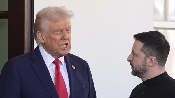 Дональд Трамп и Владимир Зеленский во время встречи в Вашингтоне