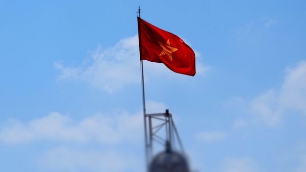 Флаг Вьетнама в Хошимине Флаг Вьетнама в Хошимине