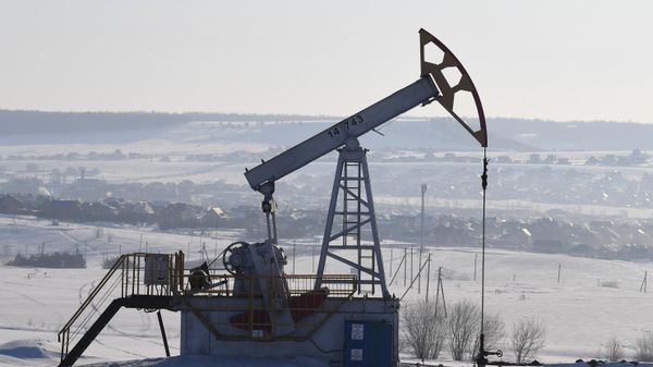 Нефтяная качалка в Альметьевском районе Республики Татарстан
