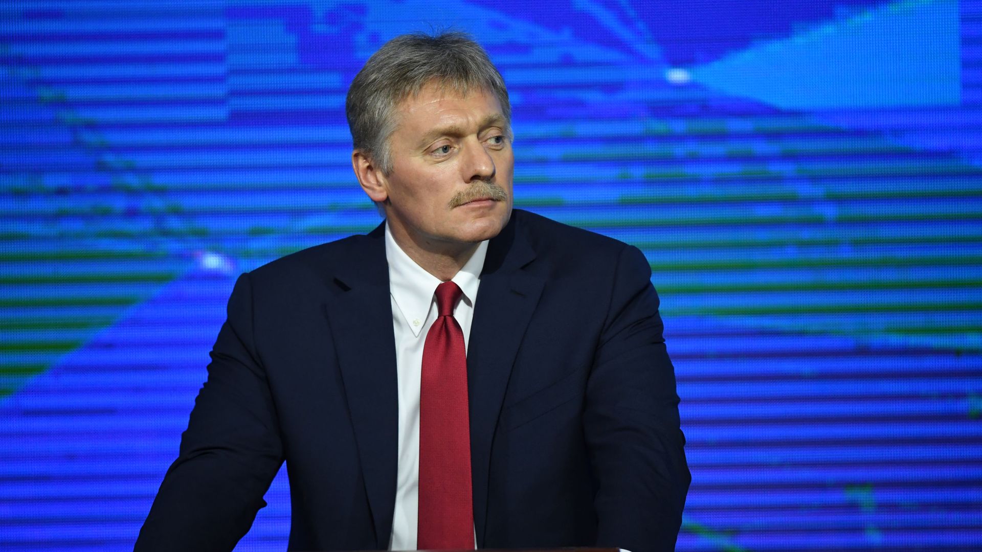 Заместитель руководителя администрации президента – пресс-секретарь президента РФ Дмитрий Песков на четырнадцатой большой ежегодной пресс-конференции президента РФ Владимира Путина - ПРАЙМ, 1920, 05.08.2025