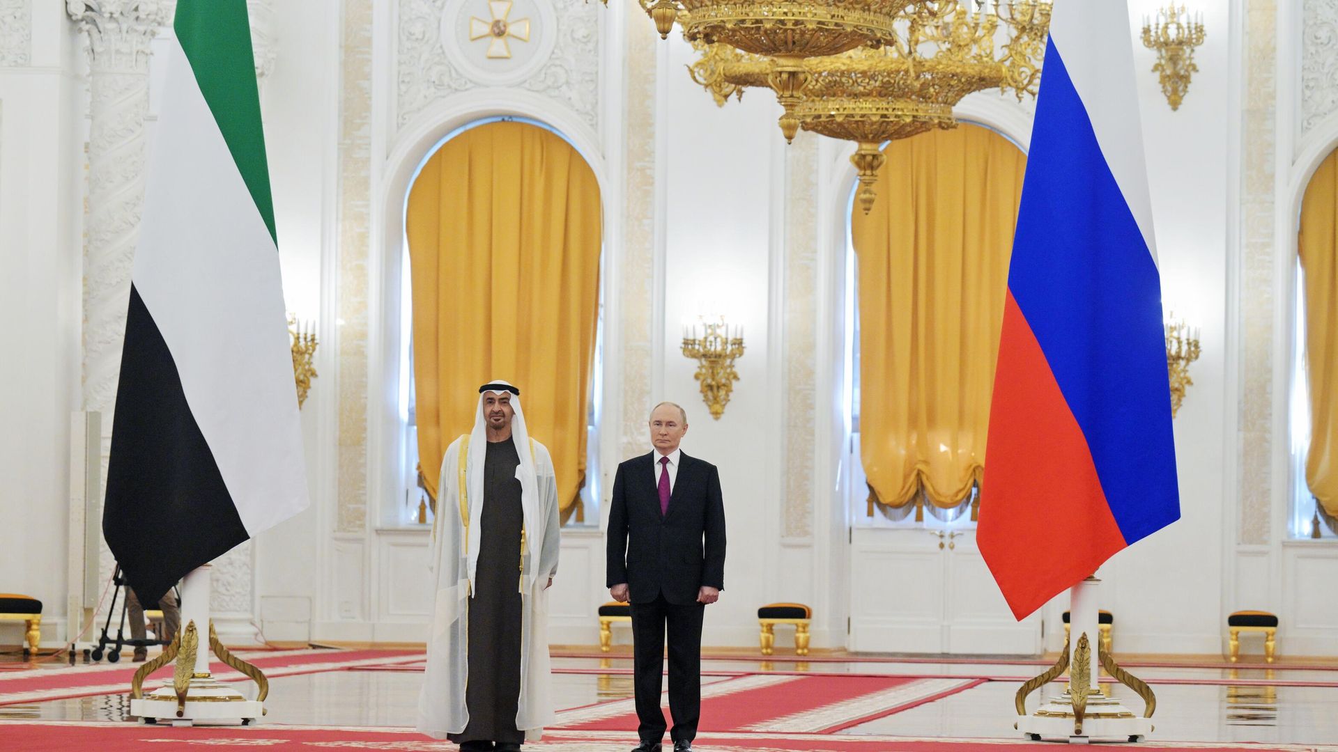 Встреча президента России Владимира Путина и президента ОАЭ Мухаммеда бен Заида Аль Нахайяна - ПРАЙМ, 1920, 29.01.2026