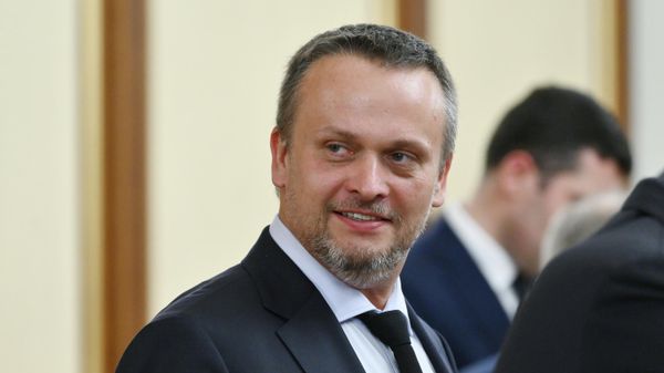 Министр транспорта РФ Андрей Никитин перед началом заседания правительства РФ
