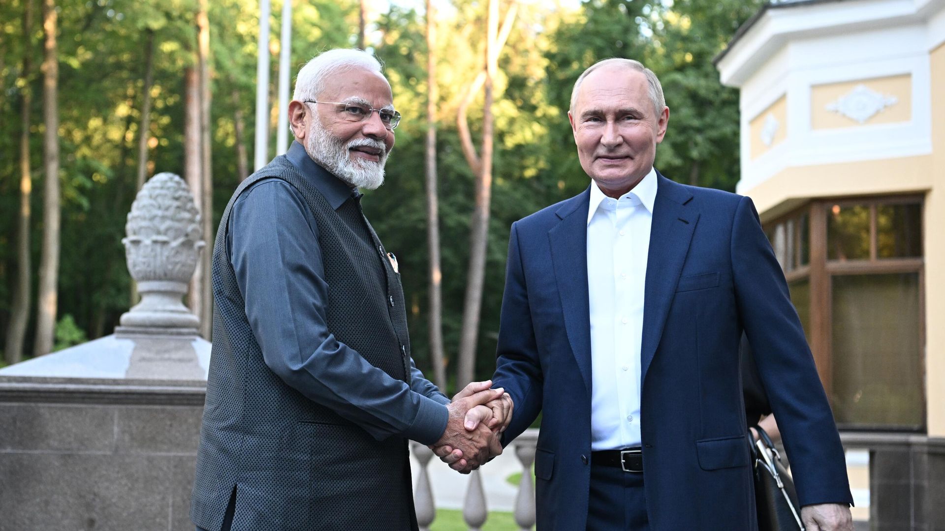 Президент РФ Владимир Путин и премьер-министр Индии Нарендра Моди - ПРАЙМ, 1920, 18.08.2025