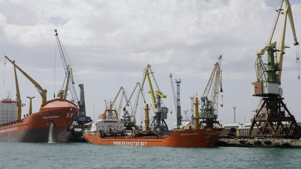 В морском порту Новороссийска