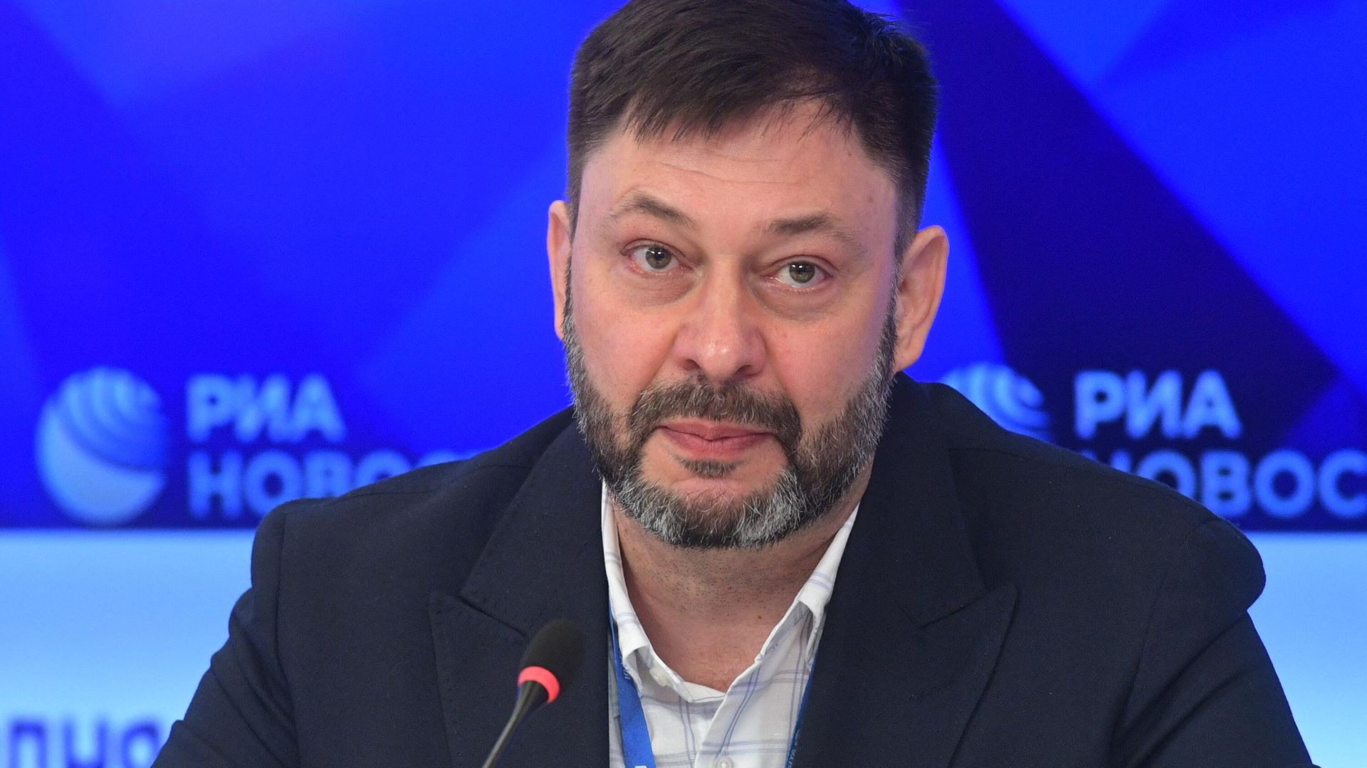 Руководитель портала РИА Новости Украина Кирилл Вышинский на пресс-конференции в Международном мультимедийном пресс-центре МИА Россия сегодня - ПРАЙМ, 1920, 28.08.2025