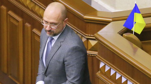 Новый премьер-министр Украины Денис Шмыгаль на внеочередном заседании Верховной рады Украины в Киеве