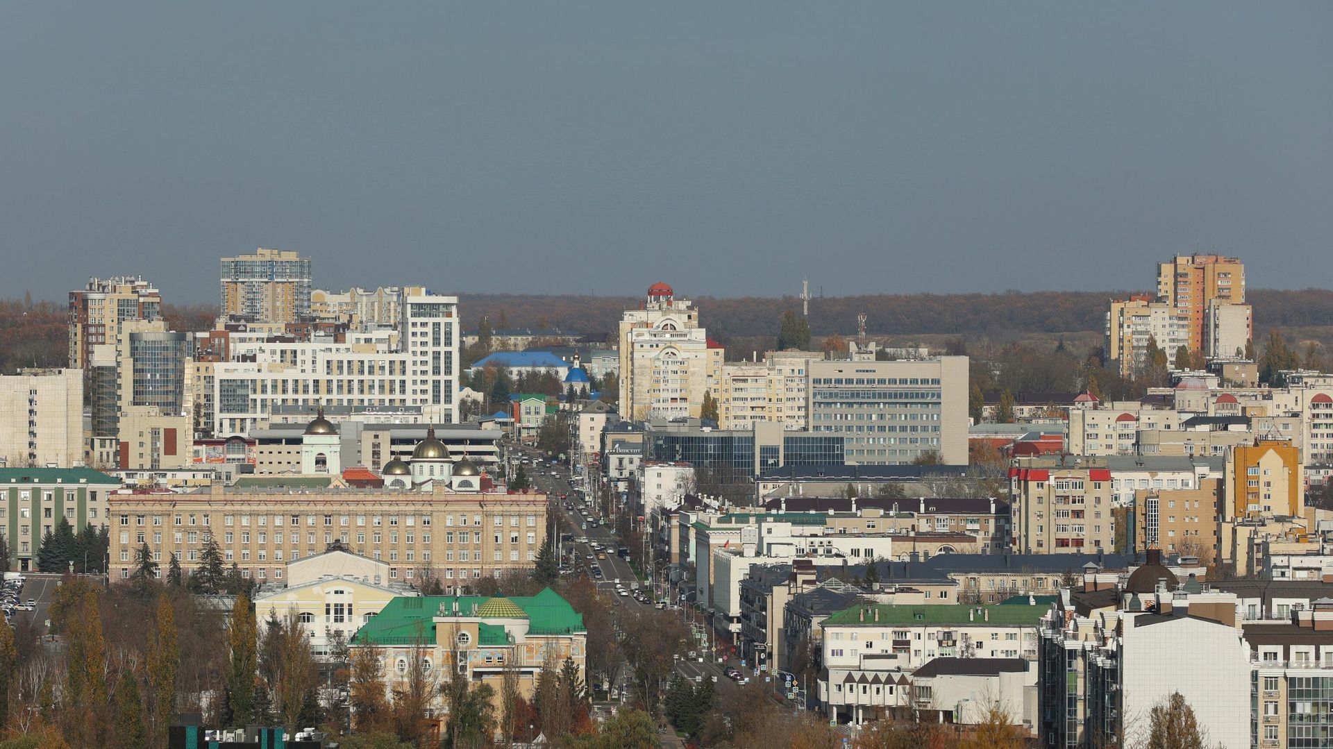 Вид на центральную часть Белгорода - ПРАЙМ, 1920, 05.10.2025
