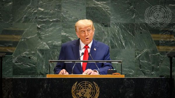 Президент США Дональд Трамп выступает на Генассамблее ООН