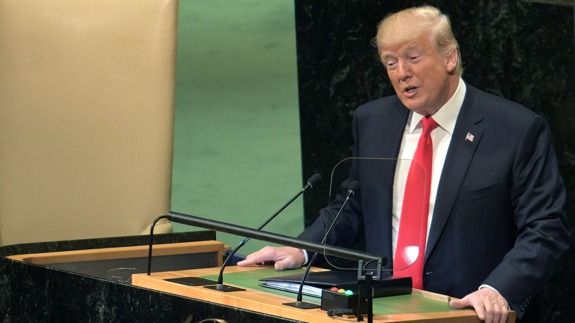 Дональд Трамп выступает на Генеральной Ассамблее Организации Объединенных Наций в Нью-Йорке - ПРАЙМ, 1920, 27.09.2025