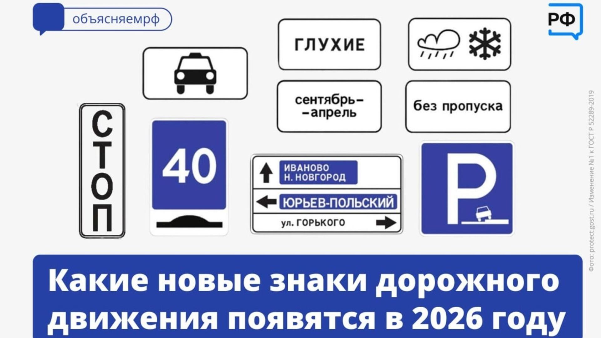 Новые дорожные знаки в России - ПРАЙМ, 1920, 15.10.2025