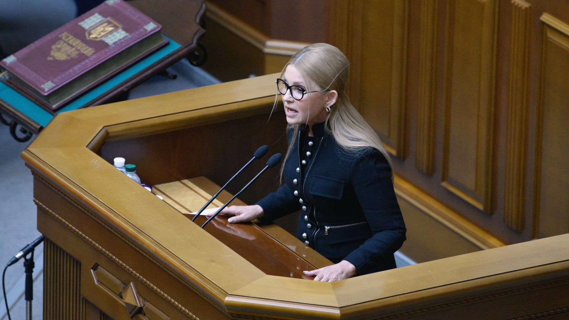 Лидер политической партии Батькивщина Юлия Тимошенко на заседании Верховной рады Украины Лидер политической партии Батькивщина Юлия Тимошенко на заседании Верховной рады Украины - ПРАЙМ, 1920, 16.01.2026
