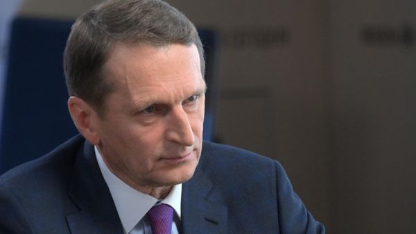 Директор Службы внешней разведки РФ Сергей Нарышкин во время интервью РИА Новости