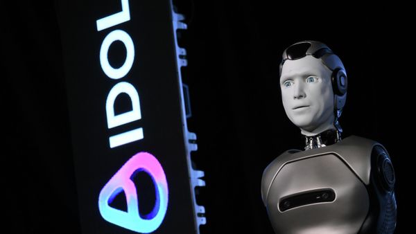 Презентация российского антропоморфного робота Aidol в Москве