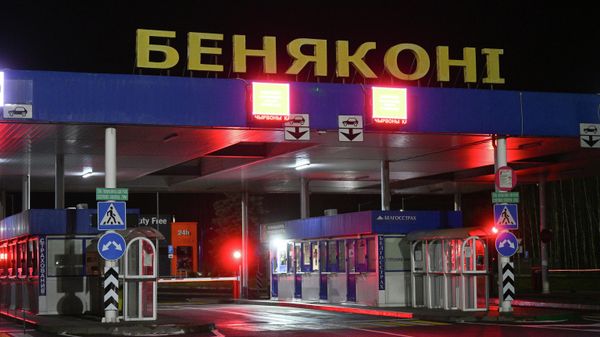 Международный пункт пропуска Бенякони на белорусско-литовской границе