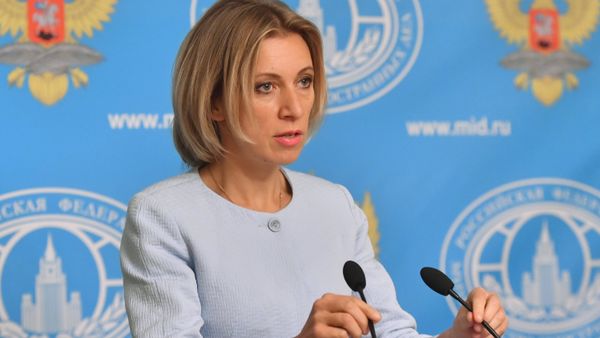 Официальный представитель министерства иностранных дел РФ Мария Захарова во время брифинга по текущим вопросам внешней политики. 15 сентября 2016