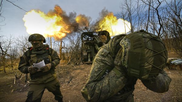 Боевая работа САУ Гиацинт-С группировки Центр