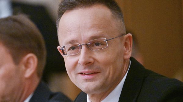 Министр иностранных дел Венгрии Петер Сийярто на 16-ом заседании Российско-Венгерской межправительственной комиссии по экономическому сотрудничеству