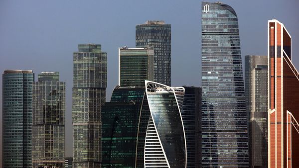 Небоскребы делового центра Москва-сити