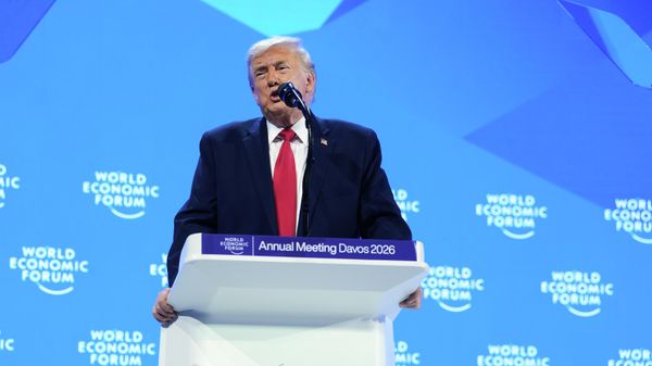 Президент США Дональд Трамп на Всемирном экономическом форуме в Давосе