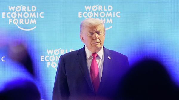 Президент США Дональд Трамп на Всемирном экономическом форуме в Давосе
