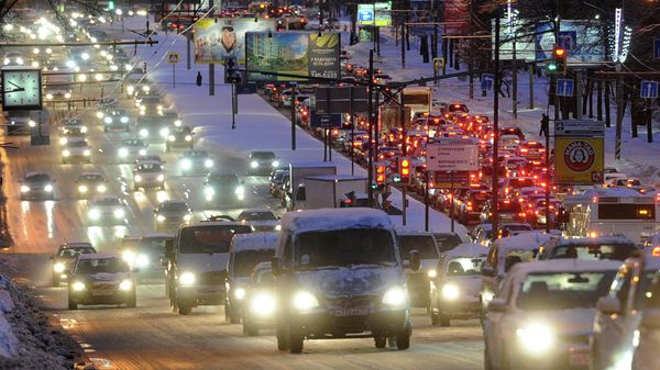 Последствия снегопада в Москве