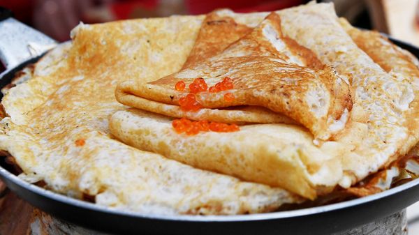 Блины с икрой