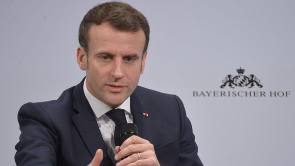Президент Франции Эммануэль Макрон на Мюнхенской конференции по безопасности