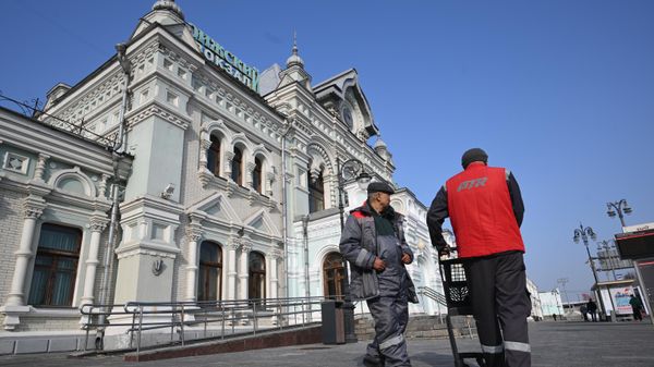 Здание Рижского вокзала в Москве