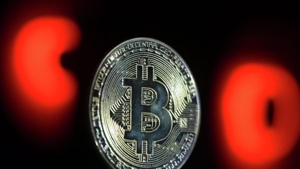 Сувенирная монета Биткоин