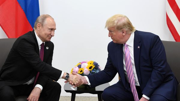 Президент России Владимир Путин и президент США Дональд Трамп