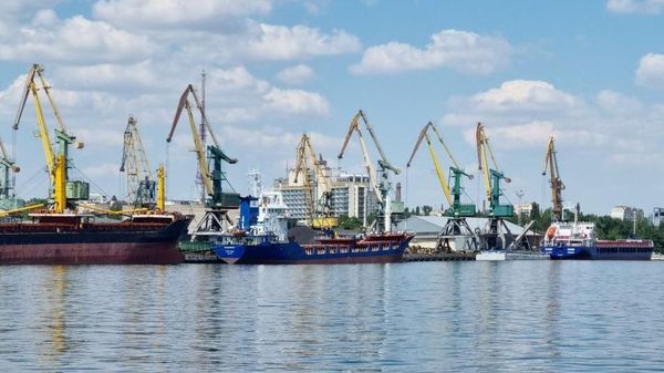 Понтонная переправа в Херсоне