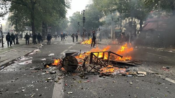 Акции протеста в Париже